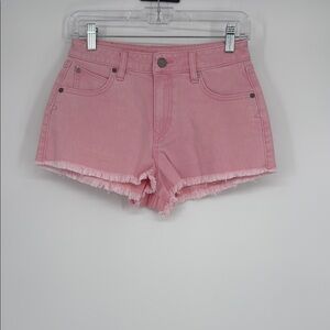 Volcom 1991 Stoned Short Pink High Rise Cutoff Denim Shorts – Women’s Sz 25 NWT